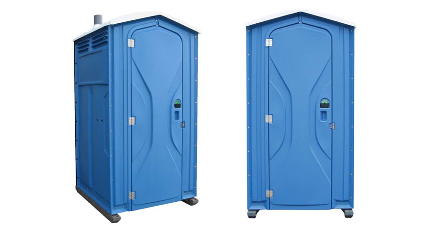 Long-term porta potty units on site in Emporia, Kansas